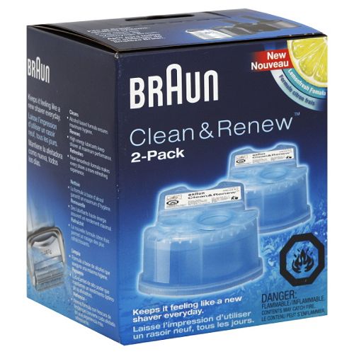 Braun Clean & Renew, Lemon Fresh Formula, 2 pack