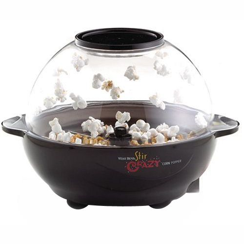 West Bend 6 qt. Stir Crazy Popcorn Popper, Black