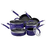 Rachael Ray 10 pc. Porcelain Enameled on Aluminum Cookware Set, Blue