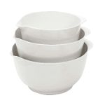KitchenAid 3 pc. Mixing Bowls, White by Lifetime