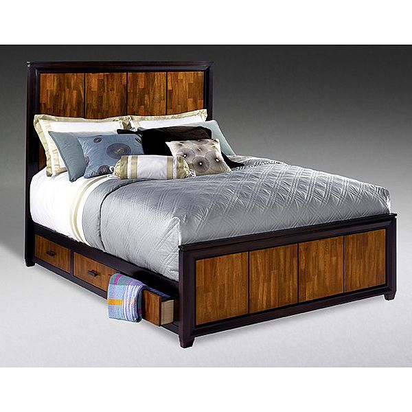 Timber Queen Bed with 6 Drawer Storage