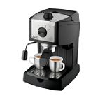 Delonghi Pump Driven Espresso Cappuccino Maker, Black Silver by Delonghi