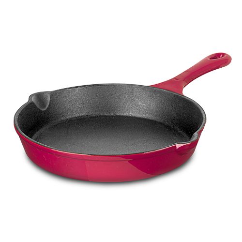Range Kleen 10" red Frypan w Black Matte interior
