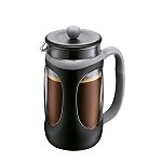Click here to buy Bodum Young Press 8 Cup Coffeemaker, Black Frame With Gray Trim, 1.0 l, 34 oz. by Bodum Inc.