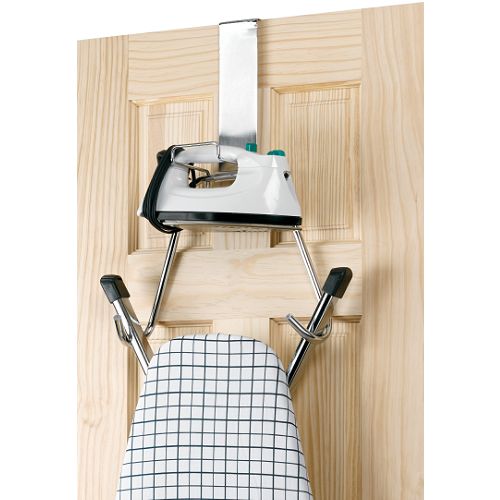 Polder Over-the-Door Iron/Board Organizer - Chrome - 90617-05 Best Price