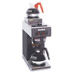 Bunn VP17-2 12-Cup Pourover Commercial Coffee Brewer w 2 Warmers, Black Stainless by EMG
