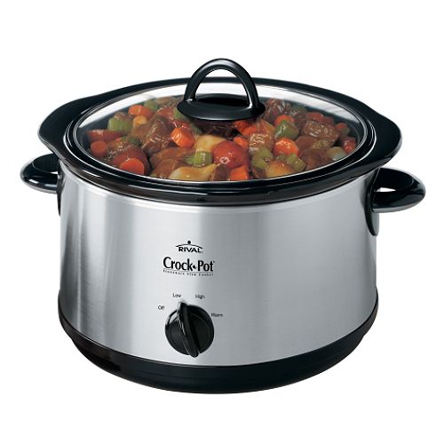 Crock Pot 5-quart Chrome Slow Cooker w/Little Dipper - SCR503-UM Best Price