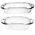 Anchor Hocking 2 pc. Crystal Premium Bakeware Set