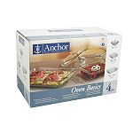 Anchor Hocking 4 pc. Oven Basics Prep and Bake Set