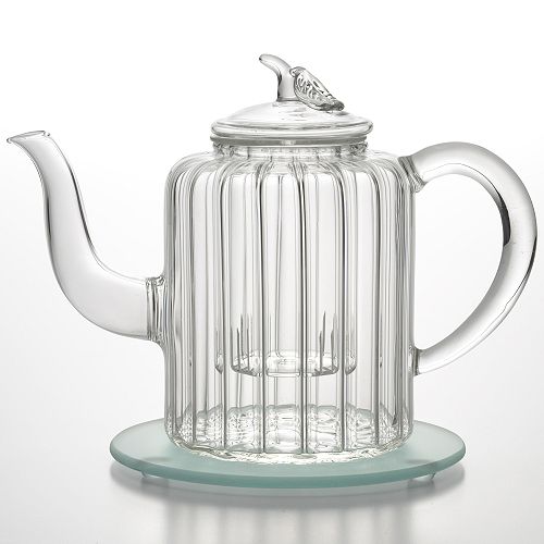 BonJour Coffee and Tea Adele Hand-blown Glass Teapot - 27 oz. - 53750 Best Price
