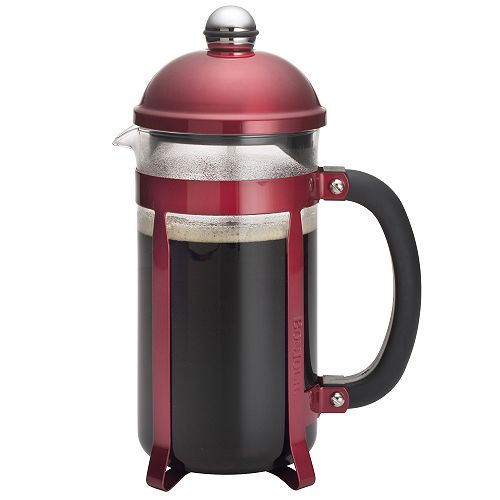 BonJour Coffee and Tea Maximus 8 Cup French Press - Candy Apple Red - 53794 Best Price
