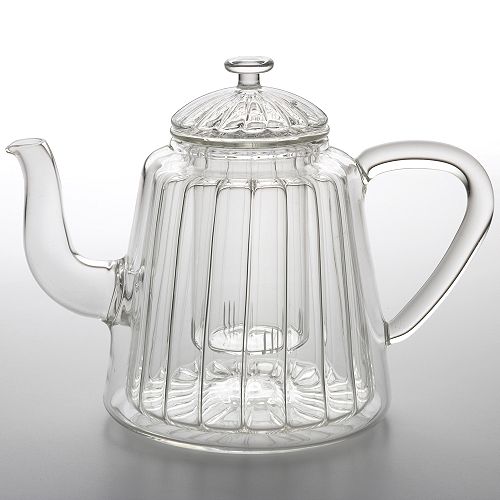 BonJour Coffee and Tea Les Amies Collection Insulated Oblong Ribbed Teapot - 53846 Best Price