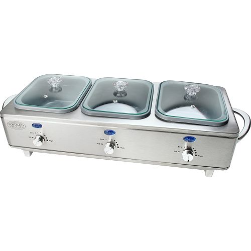Nostalgia Electrics Section Stainless Steel Buffet - BCS-998 Best Price