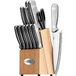 Ginsu 14 pc. Stainless Steel Block (natural) set