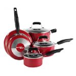 Hamilton Beach 8pc Nonstick Elite Cookware Set - Red
