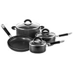Hamilton Beach 7pc Nonstick Contempo Cookware Set - Black