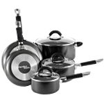 Hamilton Beach 8pc Nonstick Contempo Cookware Set - Black