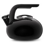 Kitchen Aid Gourmet Reserved Porcelain Enamel on Steel Curling Teakettle Black