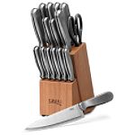 Ginsu 16-piece Stainless Steel Cutlery Set w/Bamboo Block