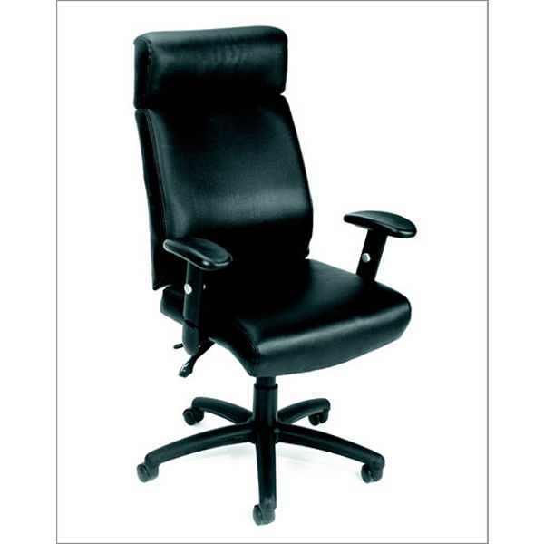 Boss Office Products Caressoft Executive Chair with Nylon Base