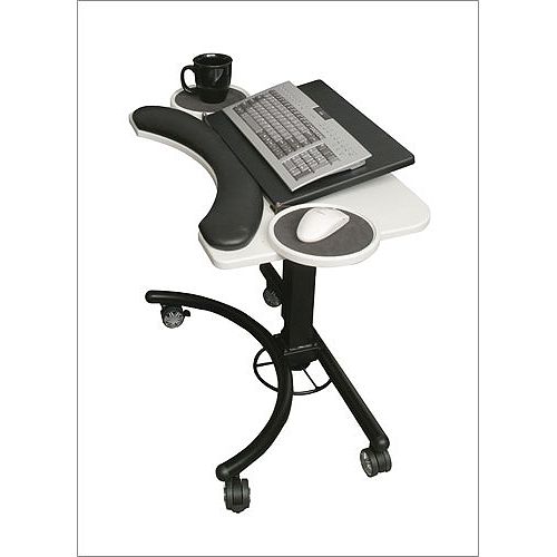 Balt Lapmatic 28"W Portable Laptop Stand - Black