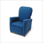 X Rocker Royal Blue Fabric Urban Kiddy Recliner