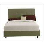 Skyline Furniture Five Button Bed in Sage by CSN Stores