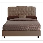 Skyline Furniture Tufted Arch Bed in Khaki by CSN Stores