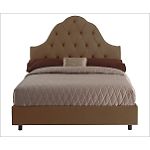 Skyline Furniture Tufted High Arch Bed in Khaki by CSN Stores