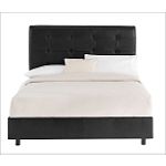 Skyline Furniture Tufted Leather Bed in Brown by CSN Stores