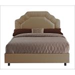Skyline Furniture Shirred Border Bed in Khaki by CSN Stores