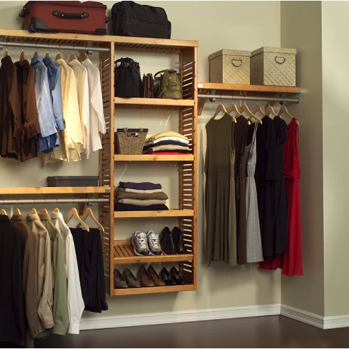 John Louis Home 12" Premier Honey Maple Closet system