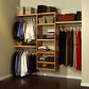16" Deluxe Honey Maple Closet System