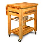 Catskill Baby Grand Workcenter w Drop Leaf Wine Rack by Catskill