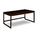 Furniture FX Scottsdale Coffee Table Black Orange by Furniture FX