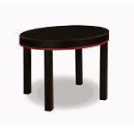 Click here to buy Furniture FX Scottsdale Round Table Black Red by Furniture FX.