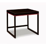 Click here to buy Furniture FX Scottsdale End Table Black Red by Furniture FX.