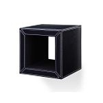 Furniture FX Small Square Faux Leather Wall Shelf... by Furniture FX
