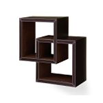 Furniture FX Double Rectangle Faux Leather Wall... by Furniture FX