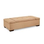 Click here to buy Furniture FX Charleston Ottoman, Ivory by Furniture FX.