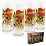 Ed Hardy Love Kills Slowly Shot Set of 4 by 3E Trading