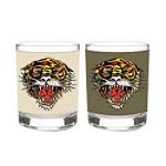 Click here to buy Ed Hardy Tiger Open Mouth Leather Wrapped DOF Set of 2 by 3E Trading.
