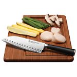 "Ginsu Chikara 7"" Santoku Knife and Bamboo Cutting Board"
