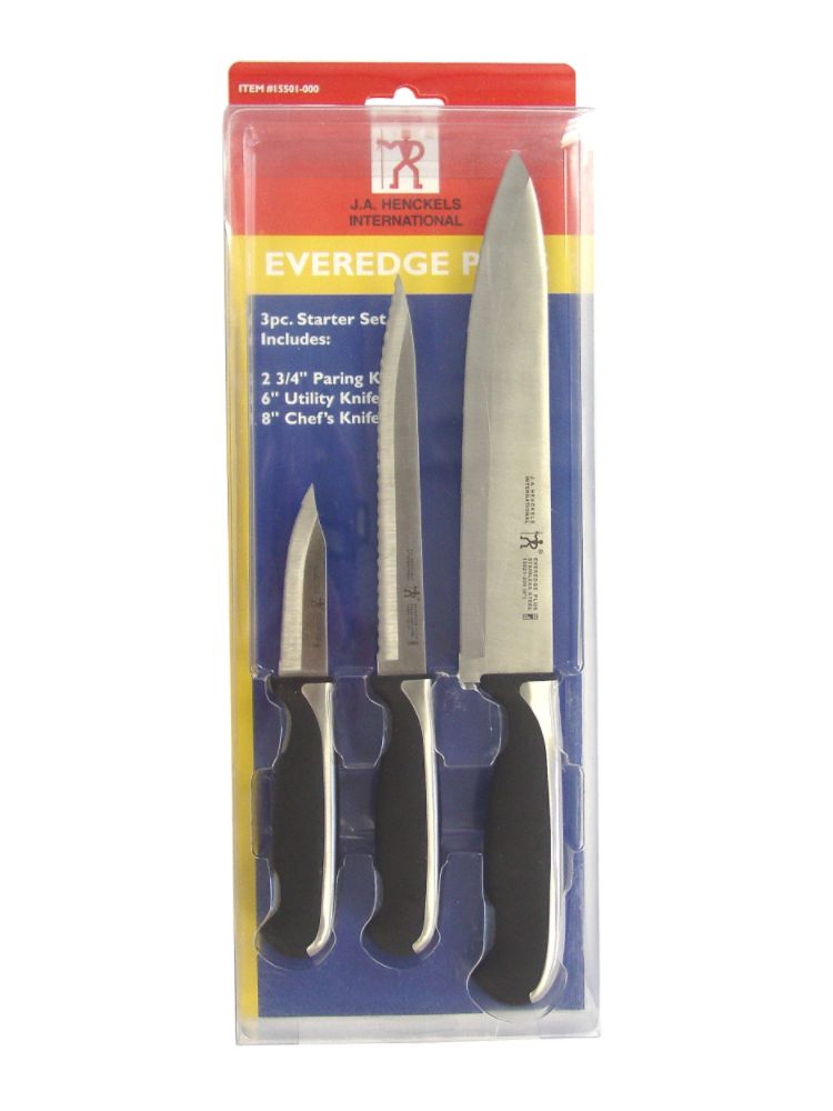 Henckels Cutlery Everedge Plus 3-Piece Knife Starter Set $5.97