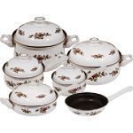 Magefesa Mose Rose Enamel On Steel 11 Piece, Cookware Set
