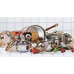 Allied Allied 14 Piece Cookware Set with Amber Glass Lids