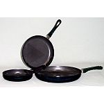 Allied Allied 3 Piece Havy Gauge Fry Pan Set - In/Out Non-Stick Coating