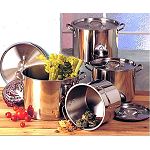 Allied Allied 4 Piece Stainless Steel Stock Pot Set - Includes of 6/8/10/12 Quart Pots