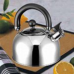 Allied STAINLESS STEEL TEA KETTLE W/GLASS LID