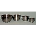 Allied SET OF 4 STAINLESS STEEL MIXING BOWLS